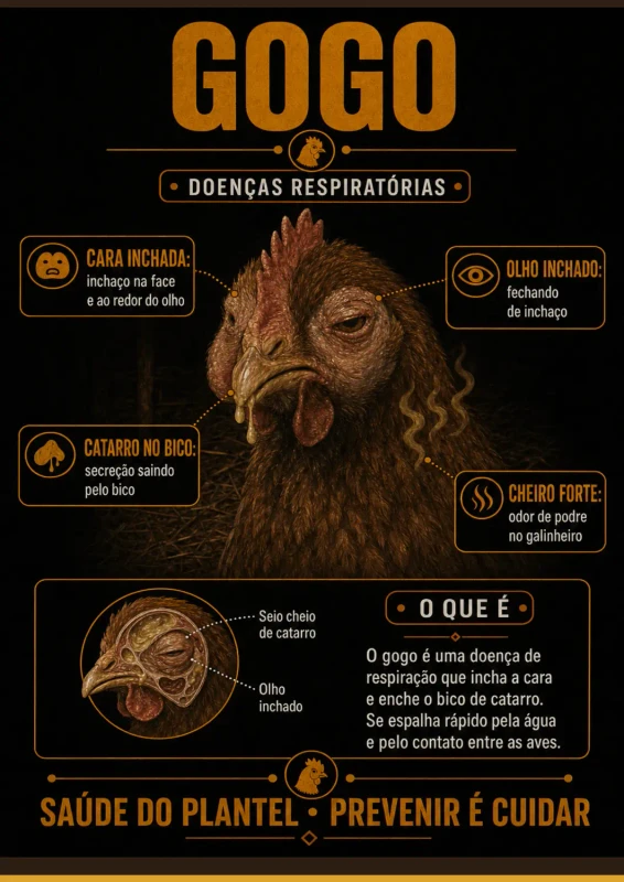 Doença de galinha ilustrada 2