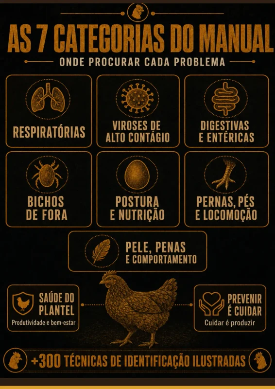 Doença de galinha ilustrada 1