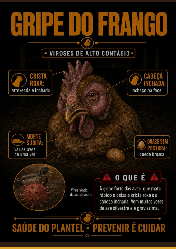 Doença de galinha ilustrada 4